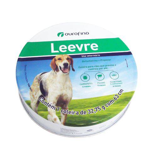 Coleira Antiparasitária Ourofino Leevre para Cães - Grande 63 Cm