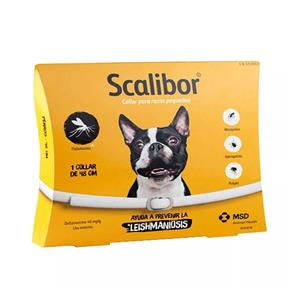 Coleira Antiparasitas MSD Scalibor com 48 Cm para Cães Pequenos e Médios