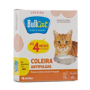 Coleira Antipulgas Bullcat para Gatos 15gr Coveli
