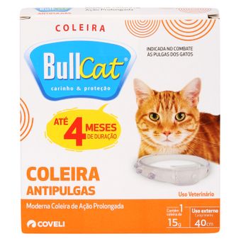 Coleira Antipulgas Bullcat para Gatos Coveli 15g