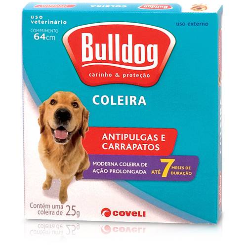 Coleira Antipulgas e Carrapatos - Bulldog