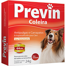 Coleira Antipulgas e Carrapatos P/ Cães 64cm - Previn Coleira