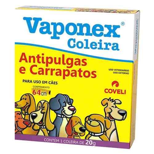 Coleira Antipulgas e Carrapatos Vaponex Coveli para Cães