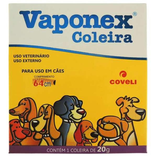 Coleira Antipulgas para Cães Vaponex 20g (64cm) - Coveli