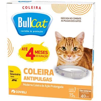 Coleira Antipulgas e Carrapatos Bullcat para Gatos - Coveli