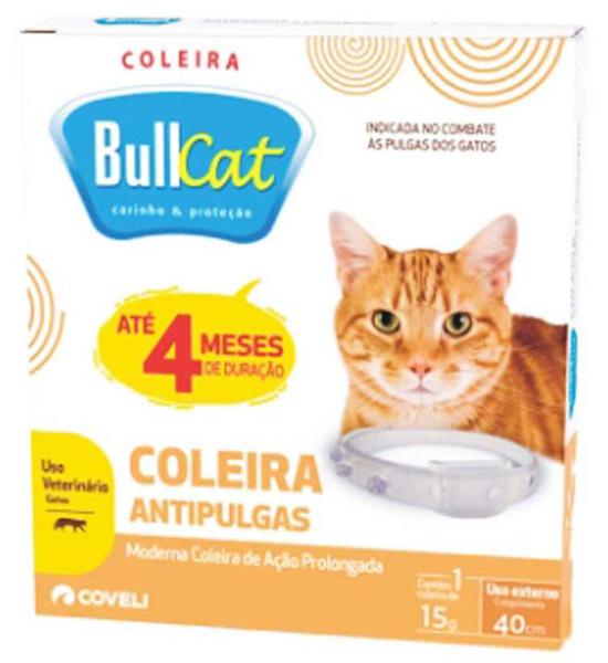 Coleira Bullcat Anti Pulgas para Gatos - Coveli