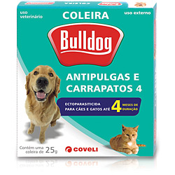 Coleira Bulldog Antipulpas e Carrapatos