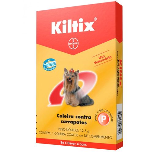 Coleira Kiltix P Cães Até 8kg - 35 Cm _ Antiparasitário Bayer 35cm