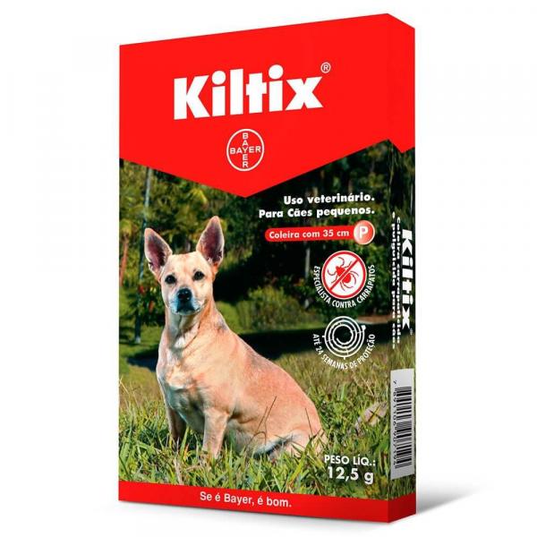 Coleira Kiltix (P) Contra Carrapato Cães Até 8 Kg - Bayer