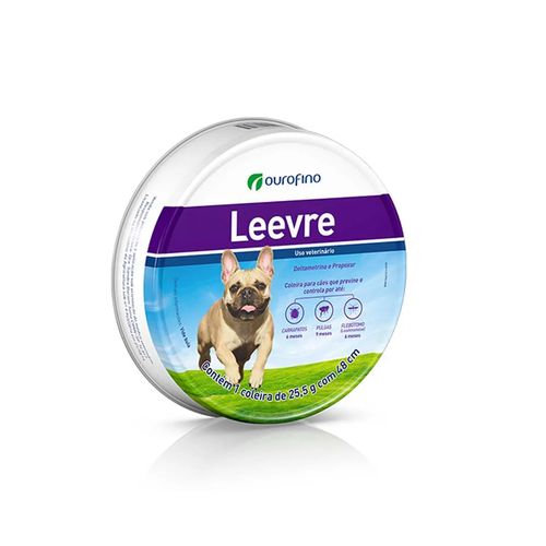 Coleira Ourofino Leevre para Cães - Pequena 48 Cm