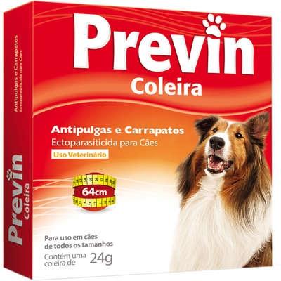 Coleira Previn Antipulgas e Carrapatos para Cães - Coveli