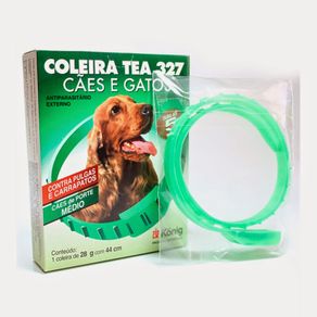 COLEIRA TEA 327 para Cães Médios e Pequenos - 44cm