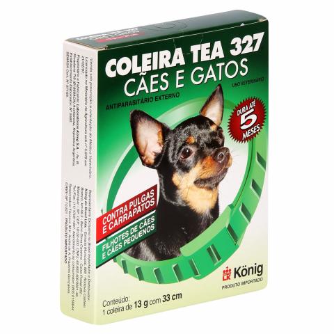 Coleira Tea Cães e Gatos 13g com 33 Cm