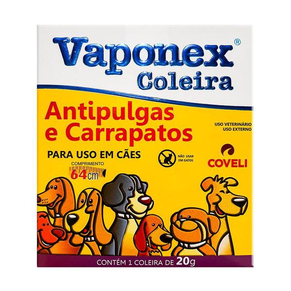 Coleira Vaponex Antipulgas e Carrapatos para Cães