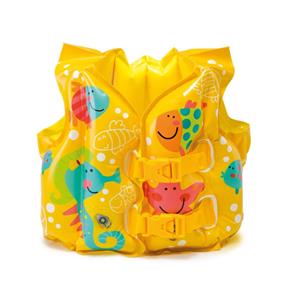 Colete Infantil Peixinhos Amarelo 59661 Intex