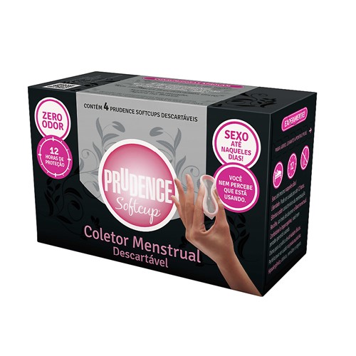 Coletor Menstrual Prudence Softcup com 4 Unidades