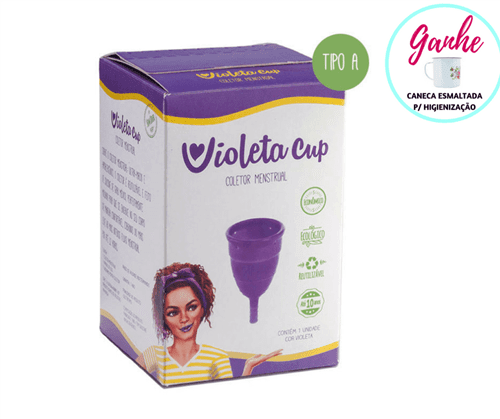 Coletor Menstrual Violeta Cup - Roxo Tipo a