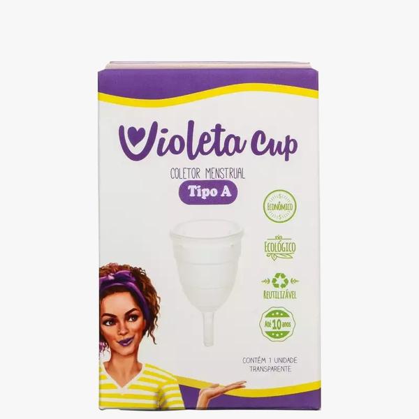 Coletor Menstrual - Violeta Cup - Tipo a - Transparente