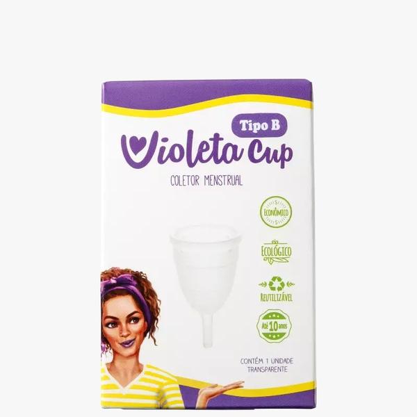 Coletor Menstrual - Violeta Cup - Tipo B - Transparente