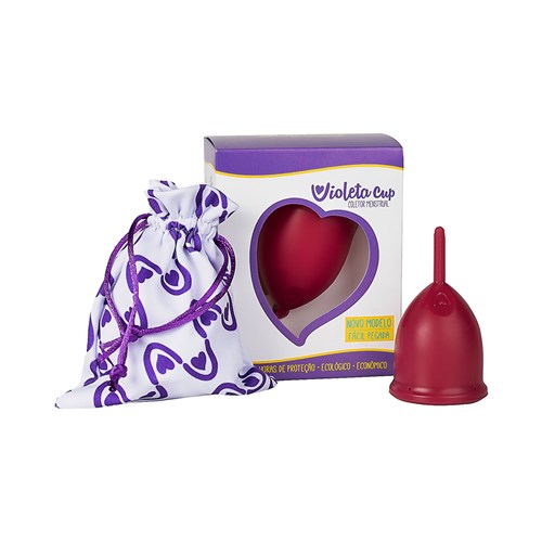 Coletor Menstrual Violeta Cup Tipo a Vermelho