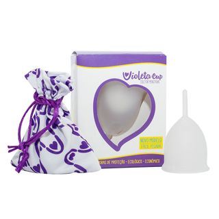 Coletor Menstrual Violeta Cup - Transparente Tipo a 1 Un