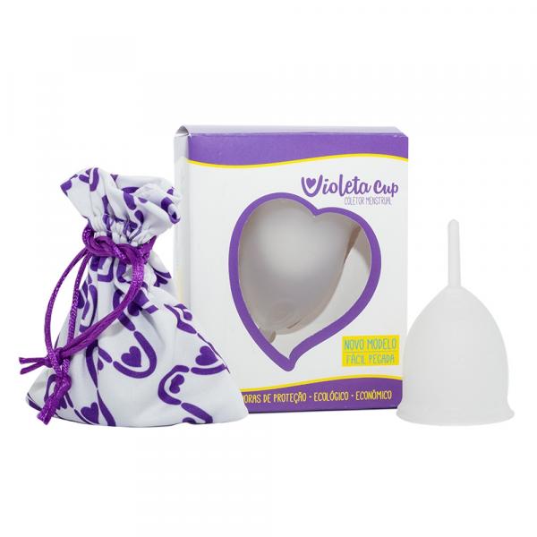 Coletor Menstrual Violeta Cup - Transparente Tipo a