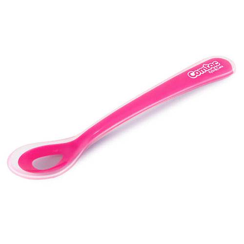 Colher de Silicone Soft Baby - Pink