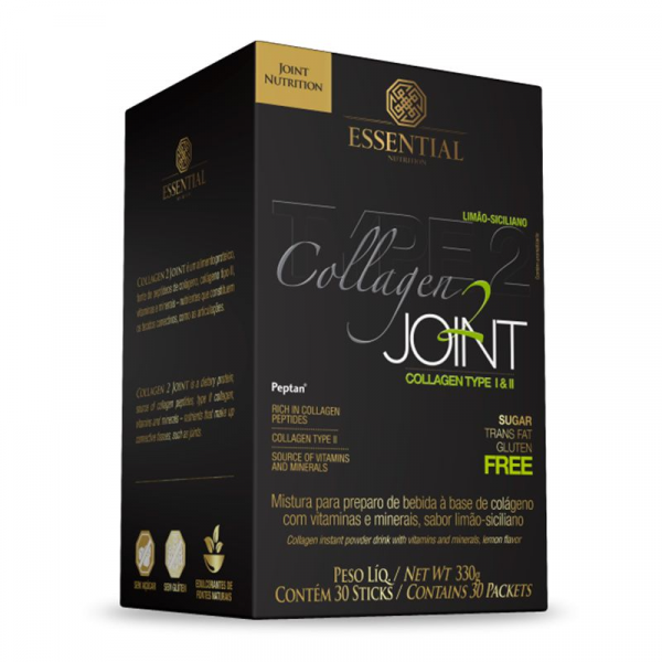 Collagen Joint Colágeno Tipo 2 Essential Nutrition Limão
