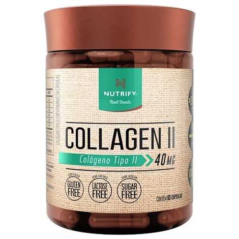 Collagen Tipo Ii 60 Cápsulas 40mg Nutrify