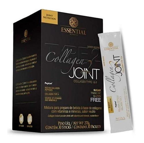 Collagen Tipo 2 Joint 30 Sachês Neutro - Essential Nutrition
