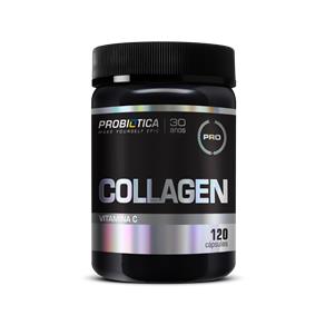 Collagen + Vitamina C - Probiotica - 120 Capsulas - Sem Sabor