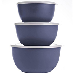 Color Freezer Bowl Azul - 3 Pçs - Euro Home
