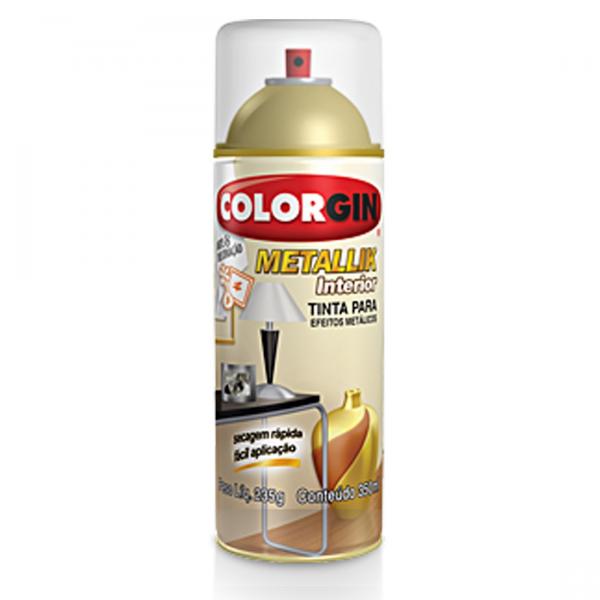 Colorgin Metallik Interior Spray 350ml Verniz Incolor Brilhante