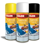 Colorgin Plástico Preto Fosco Spray .