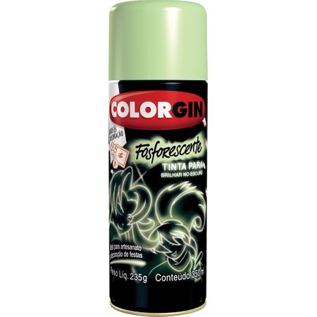 Colorgin Spray Fosforescente Spray 350 Ml Amarelo