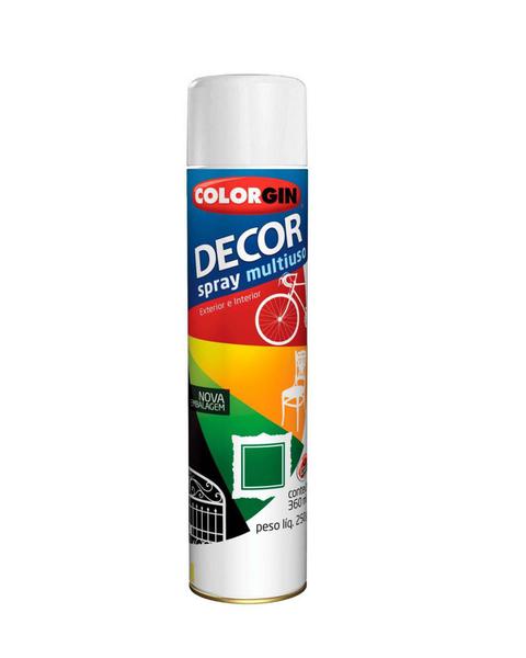 Colorgin - Tinta Spray Decor 360ml - Branco Brilhante - 8641