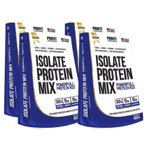 Tudo sobre 'Combo 4x Isolate Protein Mix 900g - Profit'