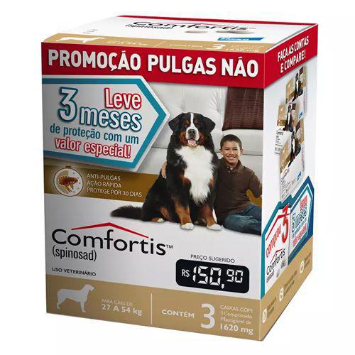 Combo Antipulgas Comfortis 1620mg para Cães de 27 a 54Kg - Elanco