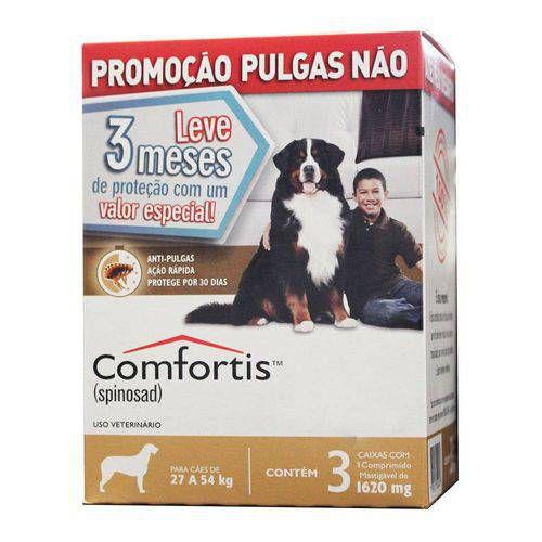 Combo Antipulgas Comfortis para Cães de 27 a 54Kg 1620mg - Elanco