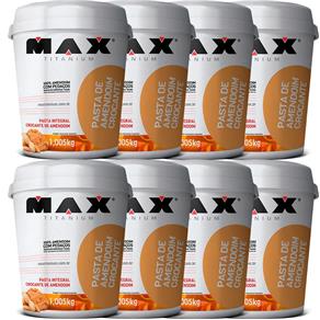 Combo Atacado Pasta de Amendoim Crocante 1kg - Max Titanium - 1,005 Kg-PASTA de AMENDOIM