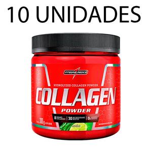 Combo Atacado Revenda 10 Collagen Powder 300g - IntegralMedica - Tangerina