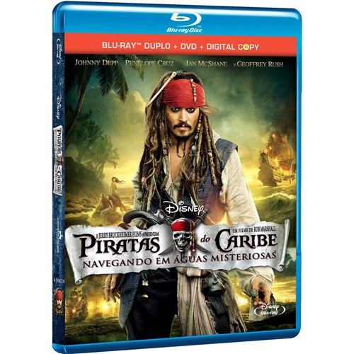 Tudo sobre 'Combo Blu-ray Duplo + DVD + Digital Copy Piratas do Caribe 4 (4 Discos)'