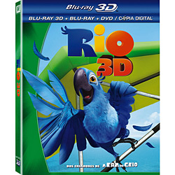 Combo Blu-ray Rio (Blu-ray 3D + Blu-ray + DVD/Cópia Digital)