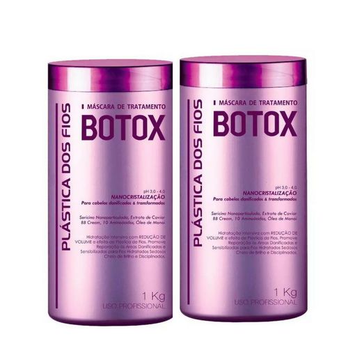 Combo 2 Botox Plastica dos Fios Original 1kg