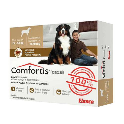 Tudo sobre 'Combo Comfortis 1620mg Antipulgas Cães Elanco 3 Comp.'