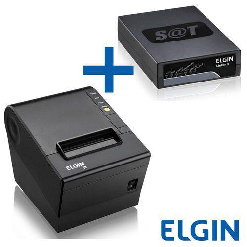 Combo Elgin Sat Fiscal Linker Ii + Impressora Térmica não Fiscal I9 Usb C/ Guilhotina
