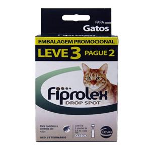 Combo Fiprolex Gatos Anti-pulgas (LEVE 3 Pague 2) - Ceva