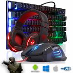 Combo Gamer P/CSGO Teclado RGB + Headset + Mouse