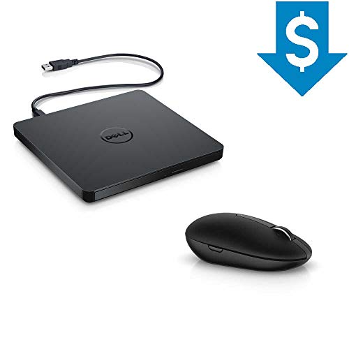 Combo Gravador e Leitor Externo de DVD/CD Slim Dell DW316 + Mouse Wireless Dell WM326