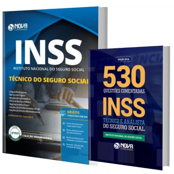 Combo INSS 2019 - Apostila Técnico do Seguro Social + Livro 530 Questões Comentadas - Editora Nova